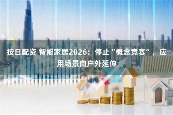 按日配资 智能家居2026：停止“概念竞赛”，应用场景向户外延伸